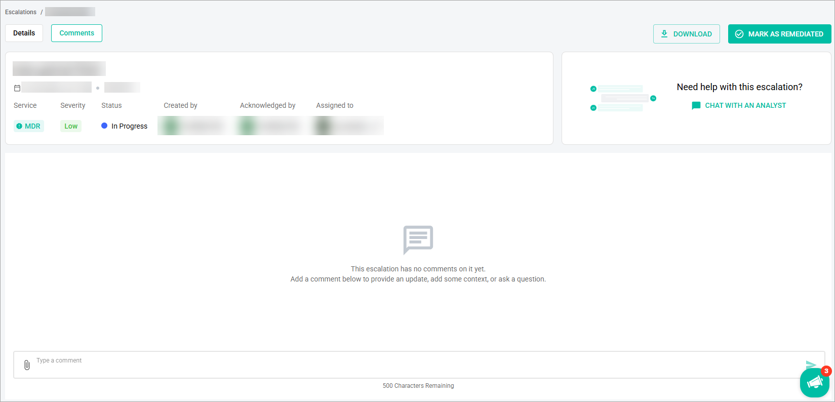  Comments tab