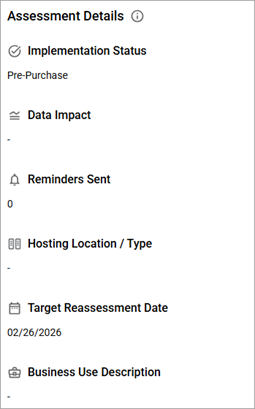 Assessment Details section 